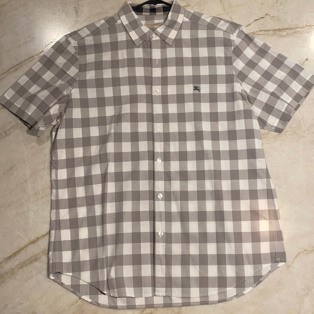 Burberry Brit short sleeve plaid shirt size XL